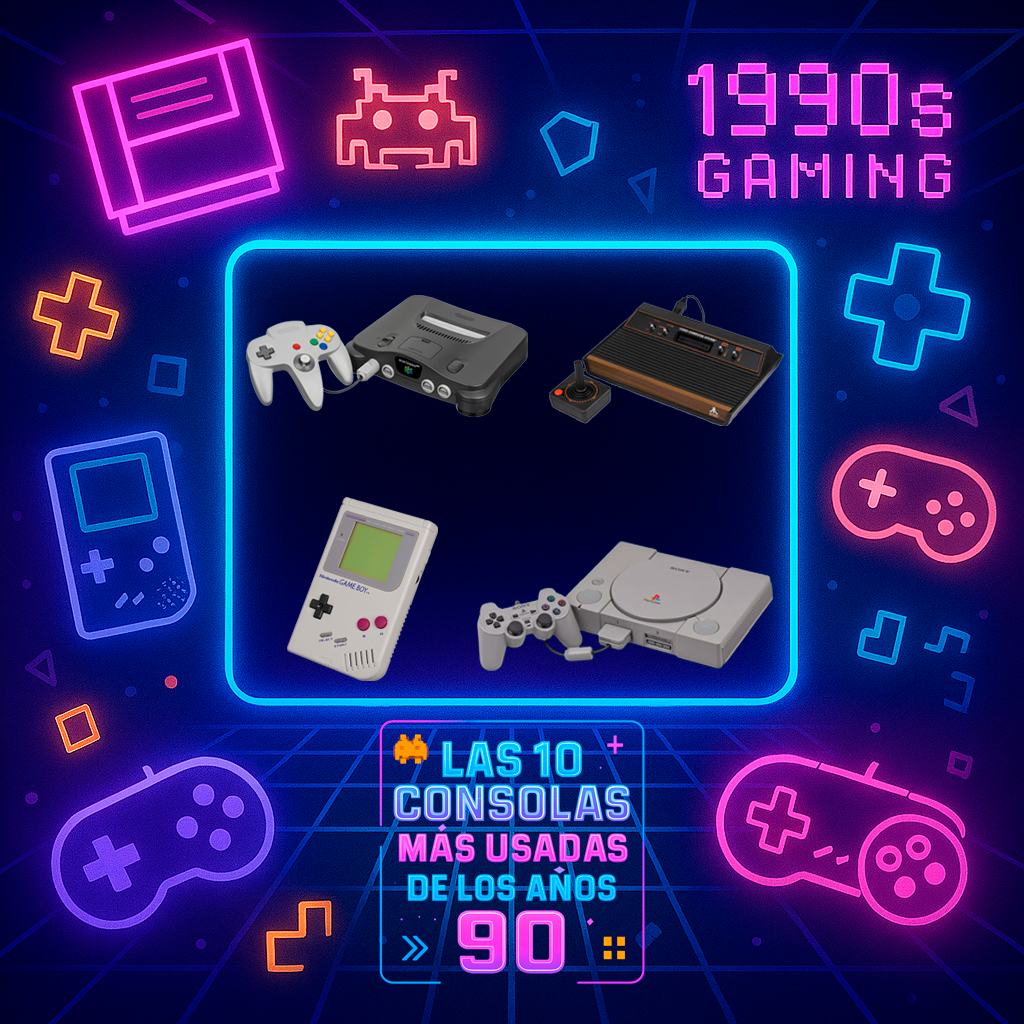 Consolas de videojuegos representativas de los años 90